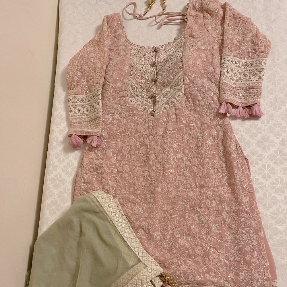 Indian Pakistani bridal party sharara suit NEW size s
